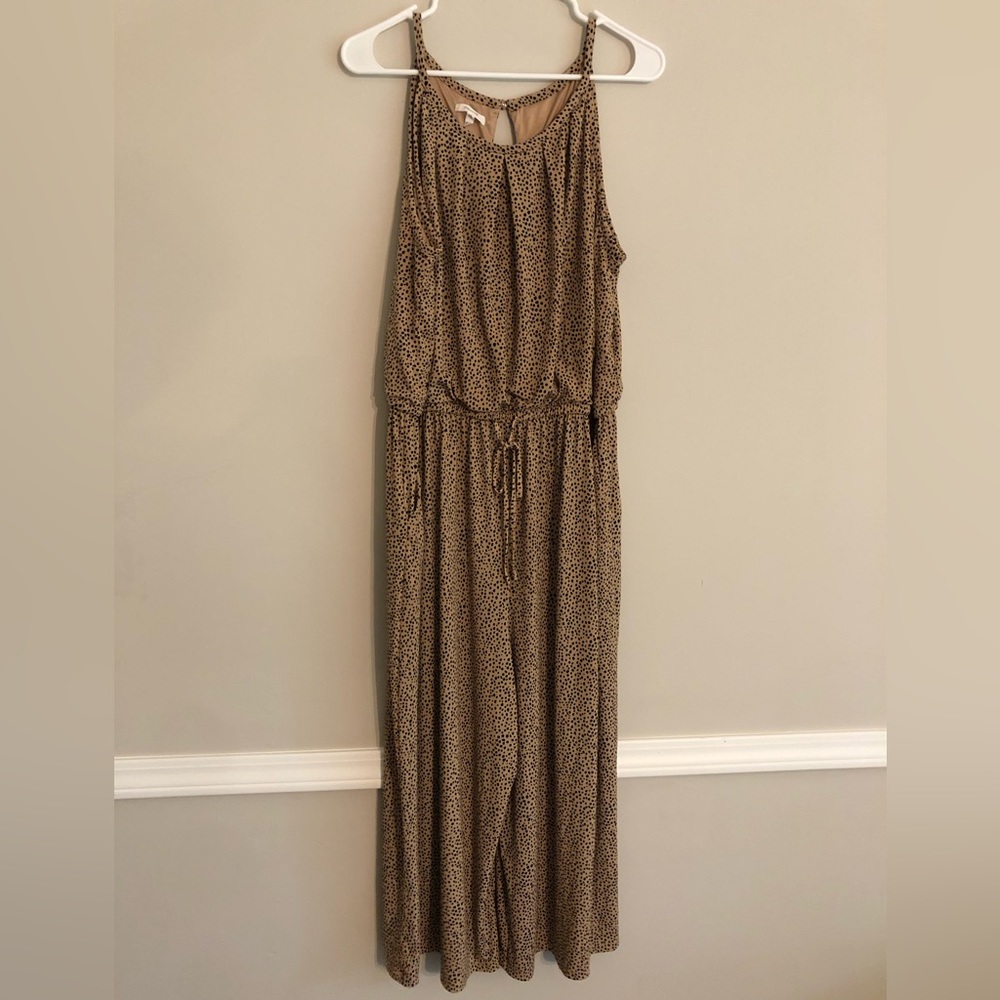 Flowy Cheetah Print Jumpsuit